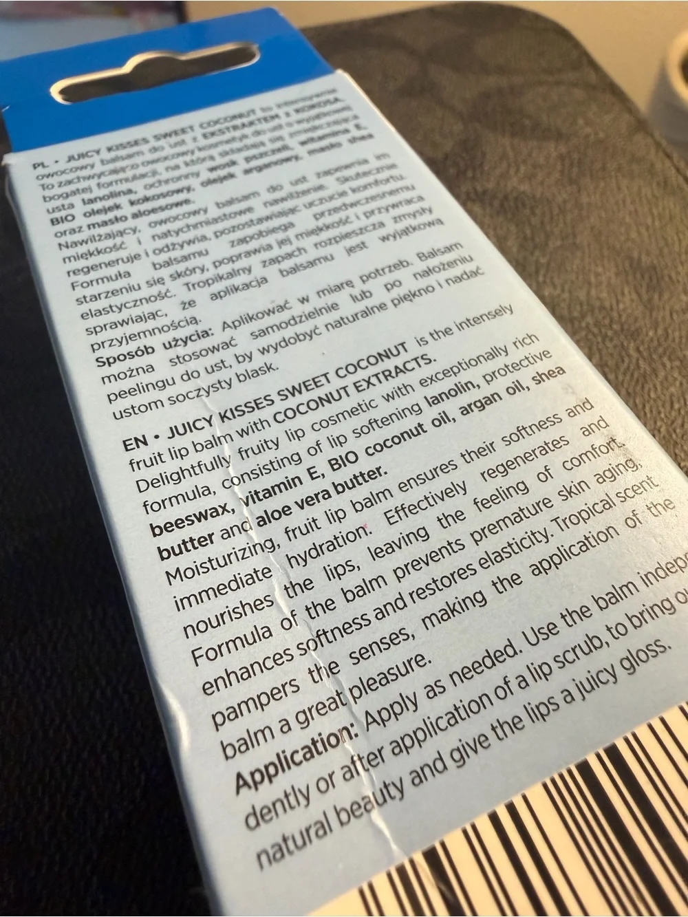 Eveline IMPORTED FROM POLAND EUROPE —sweet coconut lip balm tropical scent
